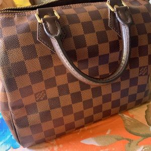 Louis Vuitton Damier Ebene Speedy Bandouli…